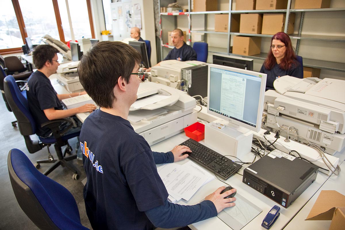 Digitalisieren von Akten -Arbeitsplätze